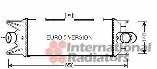 28004100 Van Wezel Intercooler, charger