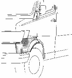 3070158 Van Wezel Repair part front fender right