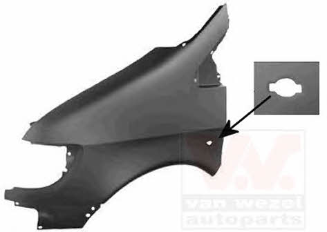 Front wing fender Mercedes: 3078655 Van Wezel Front fender left