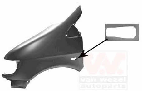 Front wing fender Mercedes: 3078657 Van Wezel Front fender left