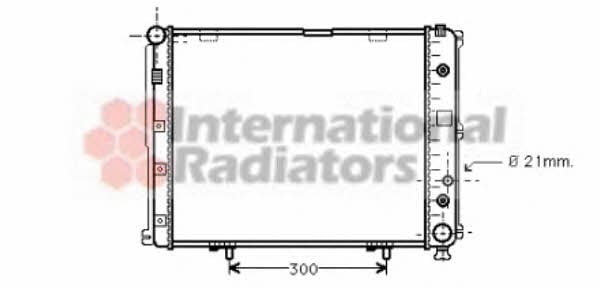 Car radiator Mercedes W124: 30002148 Van Wezel Engine cooling radiator