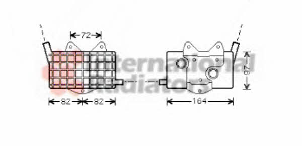Van Wezel 30003294 Oil cooler 30003294 30003294 Van Wezel Oil cooler