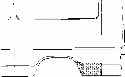 3072143 Van Wezel Repair part rear fender left