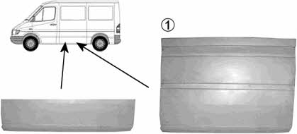 Fender repair parts Mercedes Sprinter: 3075109 Van Wezel Repair part fender