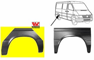 3075145 Van Wezel Repair part rear fender left