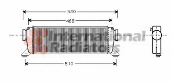 Intercooler charger Mercedes Vaneo: 30004261 Van Wezel Intercooler, charger