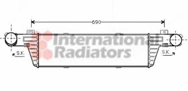 30004296 Van Wezel Intercooler, charger