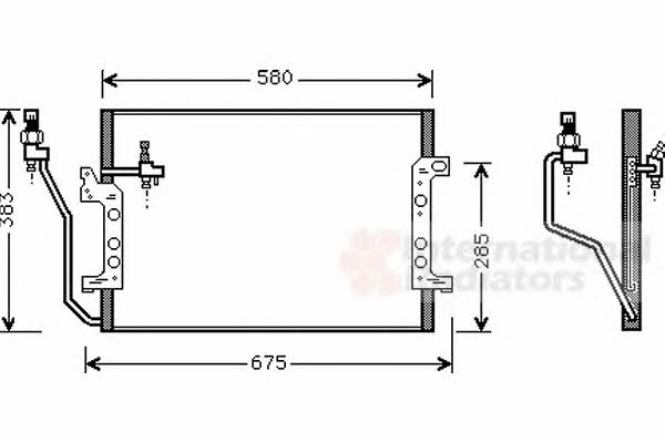 30005330 Van Wezel AC Condenser