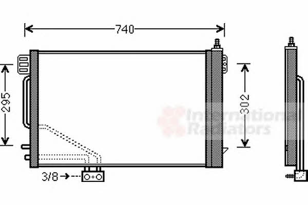 30005493 Van Wezel AC Condenser