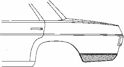 300333 Van Wezel Repair part rear fender left