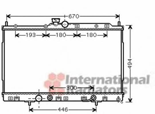 Van Wezel 32002185 Radiator, engine cooling 32002185