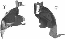 Wheel arch liner Mercedes: 3014434 Van Wezel Front right liner