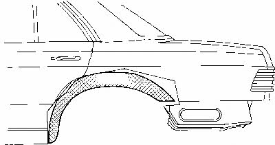 Wheel arch liner Mercedes: 3026448 Van Wezel Wheel niche