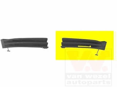 Bumper mesh Mercedes C-Class: 3030593 Van Wezel Front bumper grille (plug) left