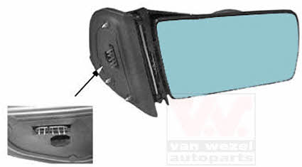 Van Wezel 3030858 Rearview mirror external right 3030858 3030858 Van Wezel Rearview mirror external right