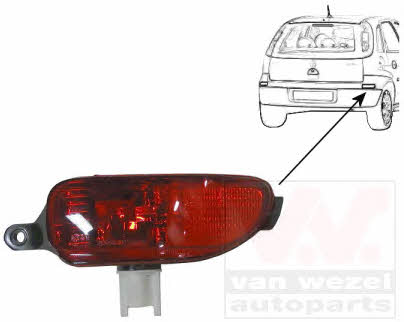 3777928 Van Wezel Rear fog lamp right