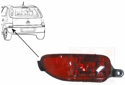 3777937 Van Wezel Rear fog lamp left