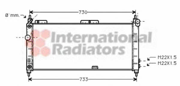 Van Wezel 37002200 Radiator, engine cooling 37002200