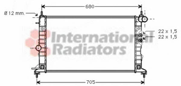 Van Wezel 37002244 Radiator, engine cooling 37002244