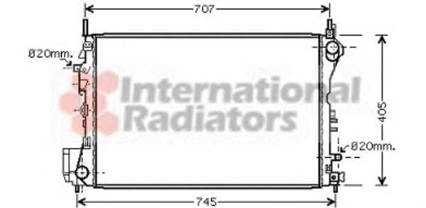 37002395 Van Wezel Engine cooling radiator