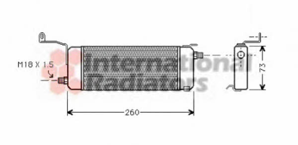 Oil Cooler Opel Astra G: 37003258 Van Wezel Oil cooler