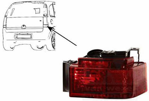 Van Wezel 3782940 Rear Right Light Reflector 3782940