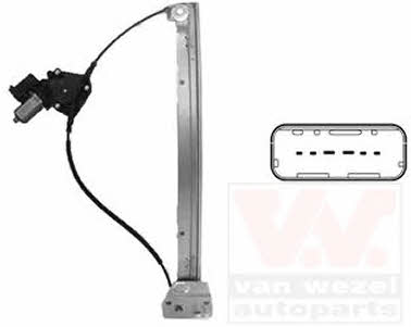 Window winder mechanism Renault Master Pro: 3797264 Van Wezel Power window right