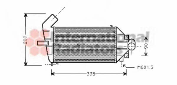 Intercooler Opel Astra G: 37004262 Van Wezel Intercooler, charger