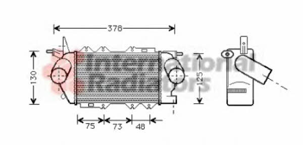 Turbocharger intercooler Opel Vectra B: 37004269 Van Wezel Intercooler, charger