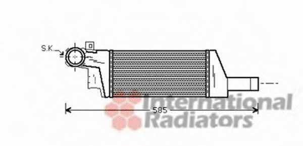 Turbocharger intercooler Opel Corsa C: 37004404 Van Wezel Intercooler, charger
