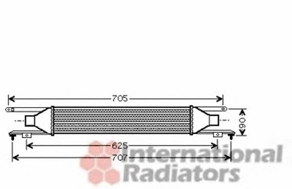 37004420 Van Wezel Intercooler, charger