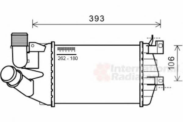 Turbocharger intercooler Opel Astra H: 37004584 Van Wezel Intercooler, charger