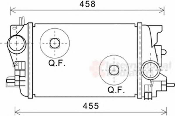 Turbocharger intercooler Opel Meriva: 37004592 Van Wezel Intercooler, charger