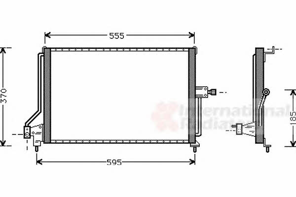 Air conditioner condenser Opel: 37005209 Van Wezel AC Condenser
