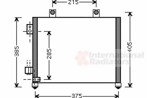 Air conditioner condenser Opel Agila: 37005342 Van Wezel AC Condenser