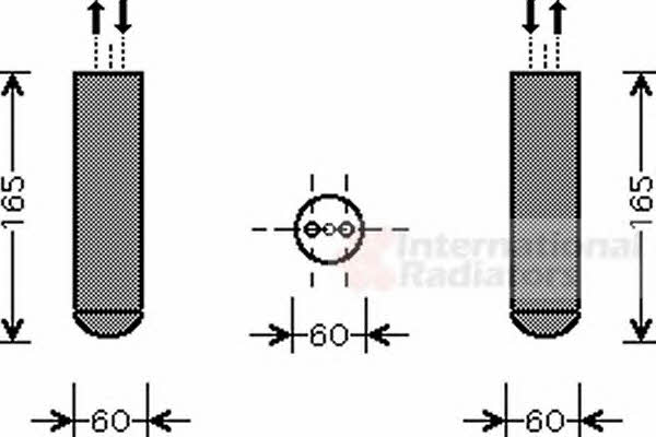 AC receiver drier Opel Meriva: 3700D351 Van Wezel Dryer, air conditioner