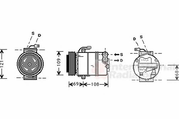 Van Wezel 3700K317 Compressor, air conditioning 3700K317 3700K317 Van Wezel Compressor, air conditioning