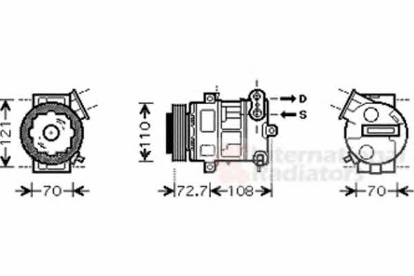 Van Wezel 3700K419 Compressor, air conditioning 3700K419 3700K419 Van Wezel Compressor, air conditioning