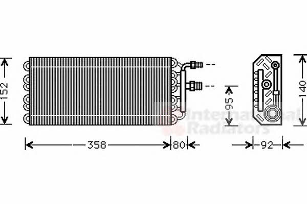 Van Wezel 3700V049 Air conditioner evaporator 3700V049