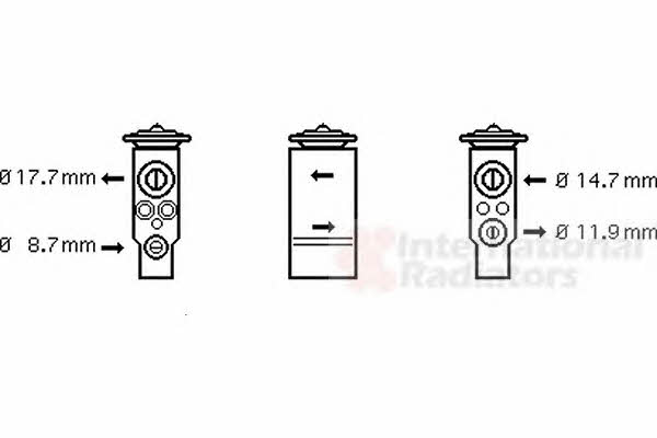 Van Wezel 40001349 Air conditioner expansion valve 40001349