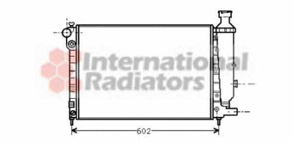 Engine cooling radiator Peugeot 106: 40002014 Van Wezel Engine cooling radiator