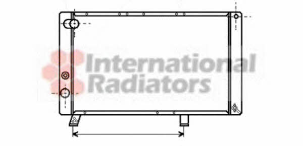 Van Wezel 40002043 Radiator, engine cooling 40002043