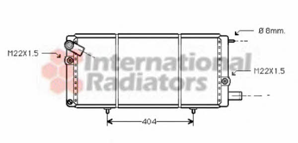 Van Wezel 40002085 Radiator, engine cooling 40002085