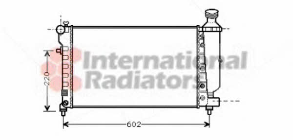 Engine radiator Peugeot 106: 40002262 Van Wezel Engine cooling radiator