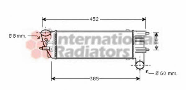 40004204 Van Wezel Intercooler, charger