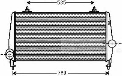 Van Wezel 40004354 Intercooler, charger 40004354