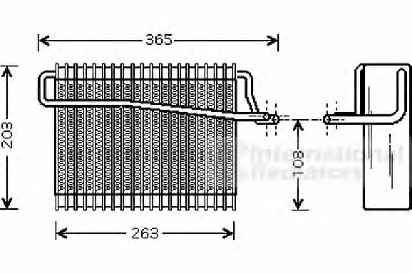 Van Wezel 4000V039 Air conditioner evaporator 4000V039