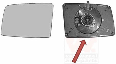 Macht mirror glass Opel: 3734832 Van Wezel Wing mirror glass, right