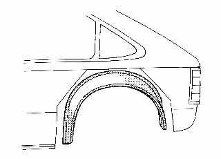 Wheel arch liner Opel: 3736346 Van Wezel Wheel niche