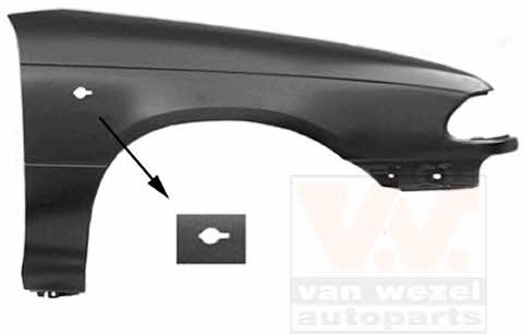 Front wing panel Opel: 3737656 Van Wezel Front fender right